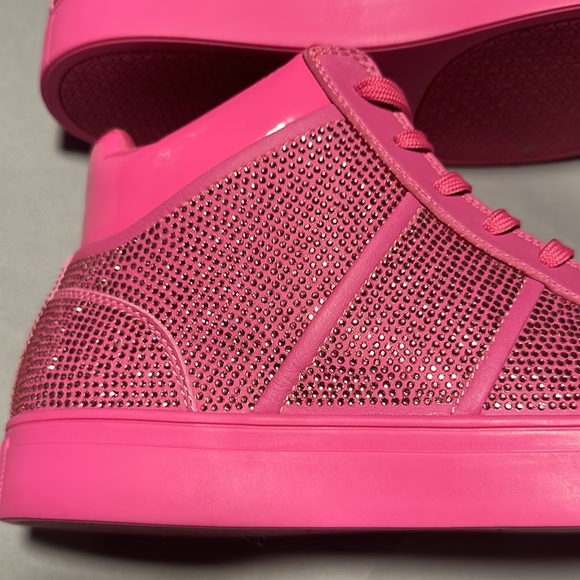 Aldo Pink Crystal Sneakers Size 11 - Picture 4 of 5